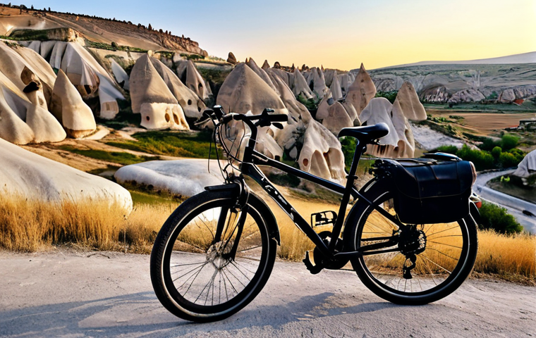 튀르키예에서 자전거 대여 서비스 - **Prompt:** "A cyclist in appropriate cycling gear riding along the Turquoise Coast of Turkey, fully... 튀르키예에서 자전거 대여 서비스 - **Prompt:** "A cyclist in appropriate cycling gear riding along the Turquoise Coast of Turkey, fully...