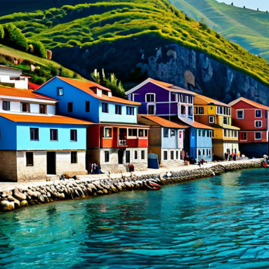 튀르키예에서 찍은 유명 영화 촬영지 - Mar Nero Village**
"A picturesque fishing village on the Black Sea coast, Turkey. Colorful houses l...