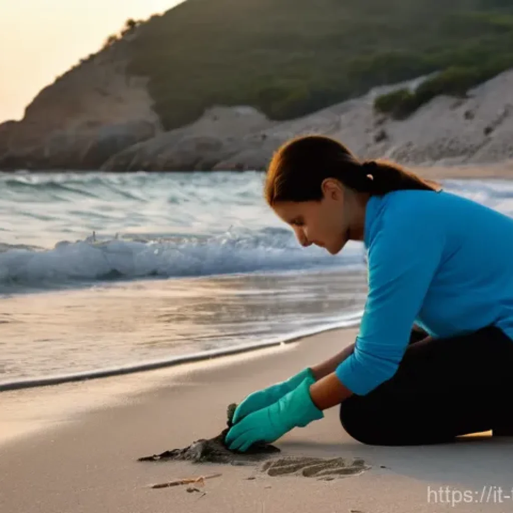 튀르키예의 자연 보호 단체 - **"A breathtaking wide shot of a serene Turkish Mediterranean beach at dawn. Golden sunlight gently ...