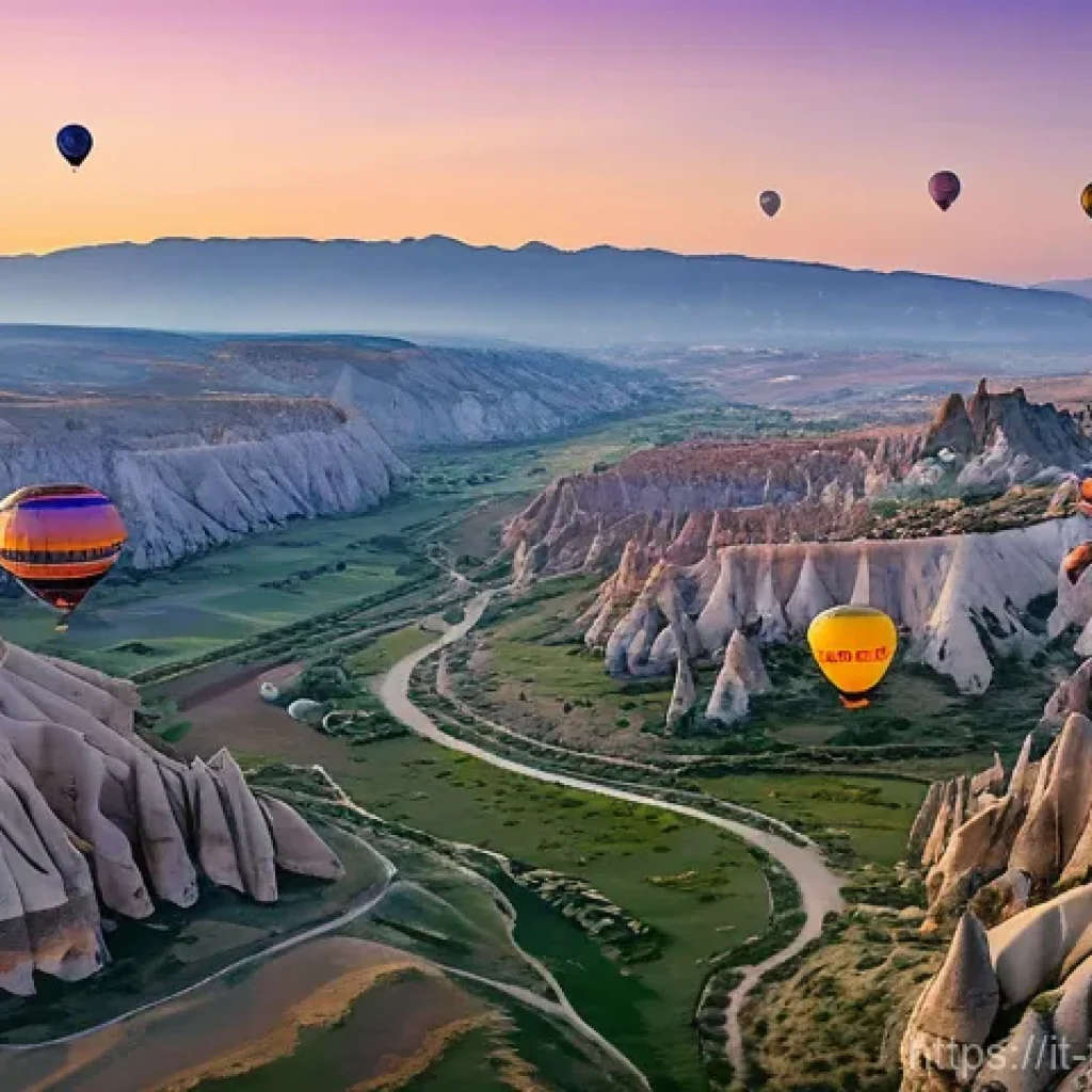 튀르키예에서의 드론 촬영 가이드 - Cappadocia Dawn Spectacle**
"A breathtaking aerial view of Cappadocia at sunrise. The sky is awash w...