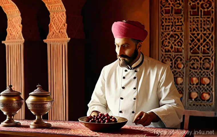 튀르키예의 역사적 요리책 - **Prompt 1: An Ottoman Palace Chef Documenting Ancient Recipes**
    "A wise, elderly Ottoman palace...