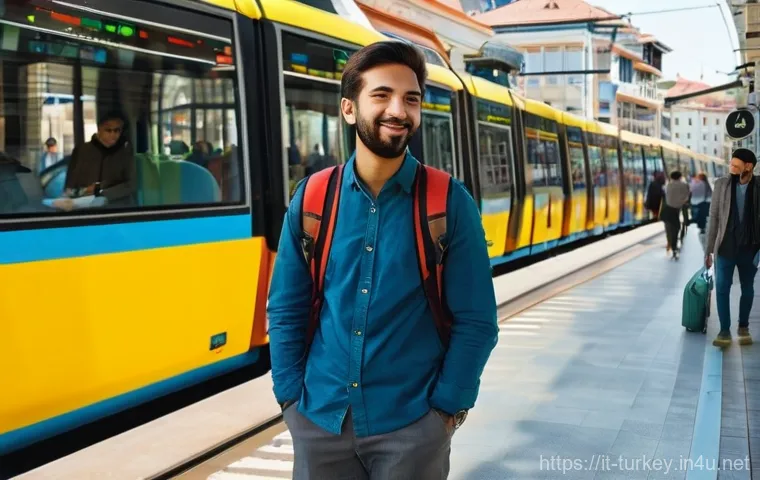 튀르키예 대중교통 이용법 가이드 - **Prompt 1: Effortless Istanbul Exploration with Istanbulkart**
    "A vibrant, dynamic shot of a yo...