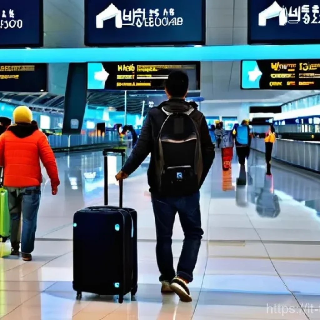 튀르키예 주요 공항별 가는 방법 - **Prompt:** A bustling, modern arrival scene at Istanbul New Airport (IST), showcasing diverse trave...