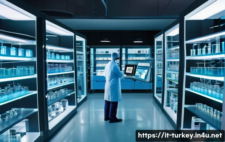 튀르키예와 관련된 과학 잡지 - A high-tech Turkish biotechnology laboratory scene showcasing scientists working on advanced gene-ed...